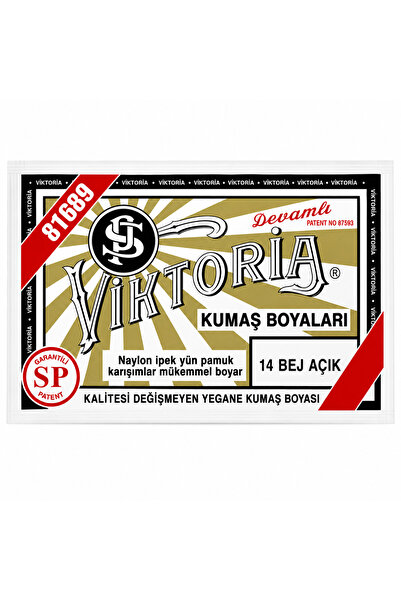 14 BEJ AÇIK KUMAŞ BOYASI 6 ADET