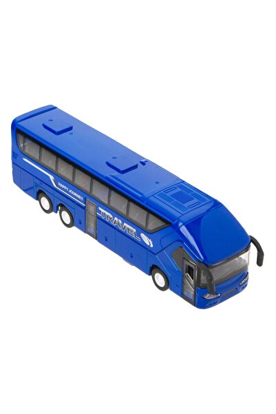OEM Autobuz turistic albastru din metal turnat sub presiune, cu uși care se d...