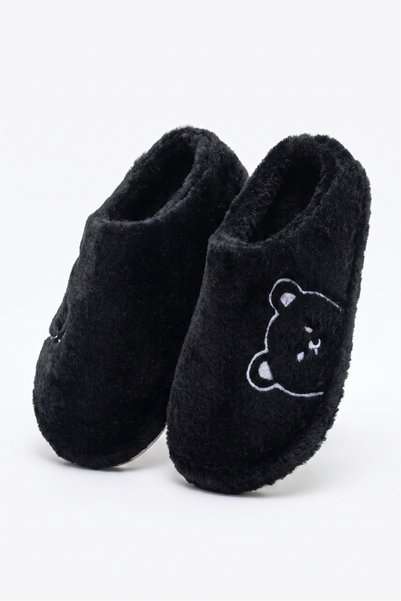 StWenn 3’lü Avantajlı Paket Kışlık Peluş Ayıcık Desenli Sessiz Ortopedik Taban Çeyiz Misafir Ev Terliği Set