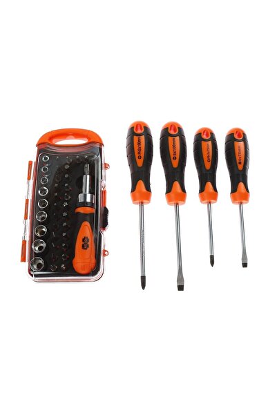 OEM Set of 5 screwdrivers + 41 accessories, Holzer 540142