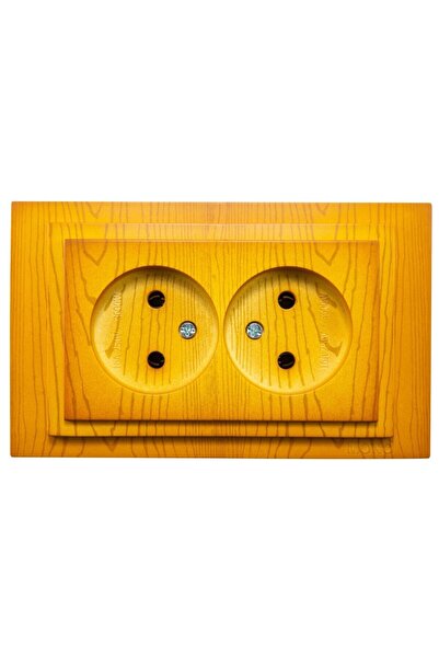 OEM Mono Electric Larissa διπλή πρίζα σούκο, εντοιχιζόμενη, περιλαμβάνεται πλ...