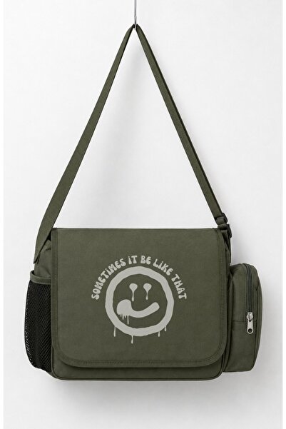 Fuddy Moda Unisex Sometimes It Be Like That Written Messenger Bag