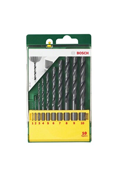OEM Burghiu pentru metal, tip HSS-R, Bosch, 1 - 10 mm, set 10 bucati