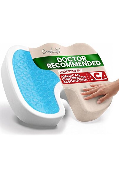 ComfiLife Comfy Life Reinforced Gel Seat Cushion - Non-Slip Orthopedic Gel an...