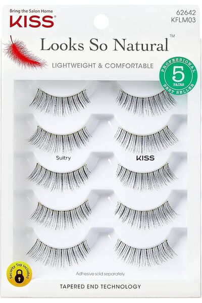kiss new york Kiss Su Wispies No. 01 Multi-Pack False Eyelashes, Full and Cur...