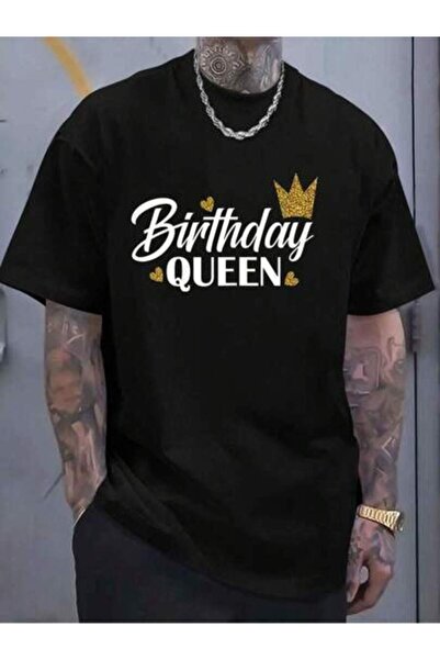 kai22 100% Cotton Girl Women Celebrations Birthday Queen Women's Men's Causal...