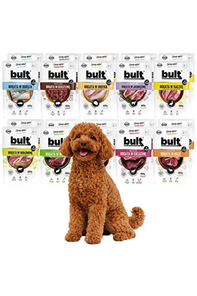 Bult Hrană umedă completă pentru câini, 10 arome, pungă 20x500g