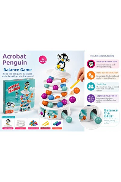 Prlk toys Acrobat Penguin Balance Game – Educational, Strategy, and Skill-Bui...