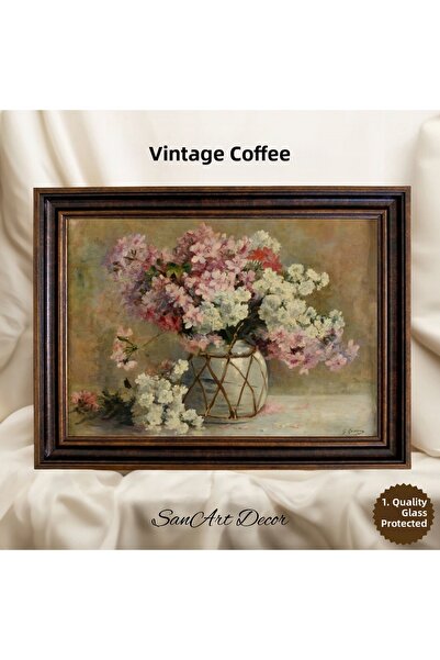 Sanart Pictură vintage cu rame, pictură în ulei, pictură înrămată, decor arti...