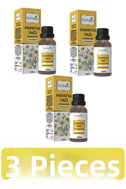 herbalıty زيت البابونج 20 مل 3*قطعة