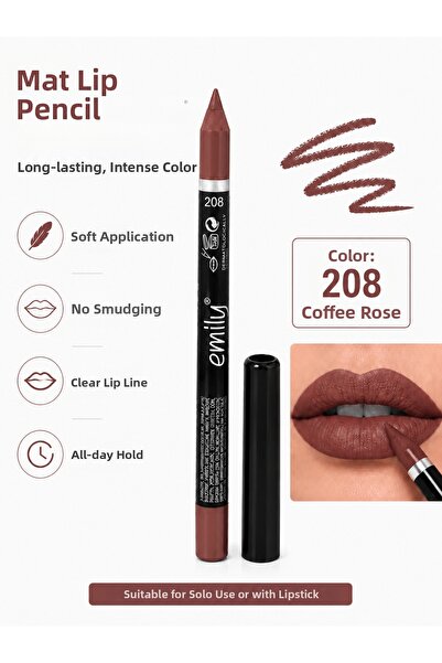 Emilly Lip Pencil Kahvegül (208)