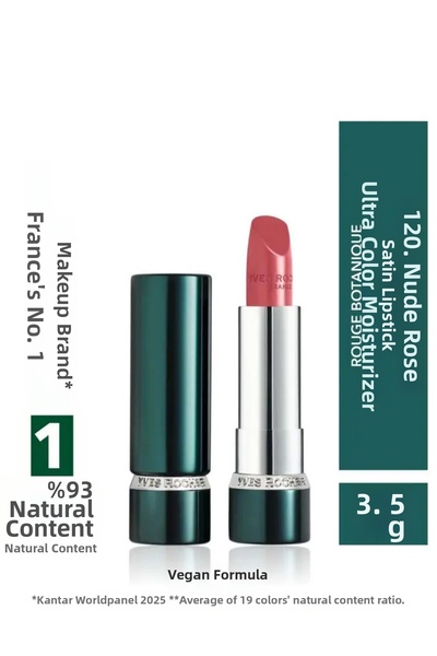 Yves Rocher New Intense Pigmented Moisturizing Satin Lipstick Vegan Long-Last...