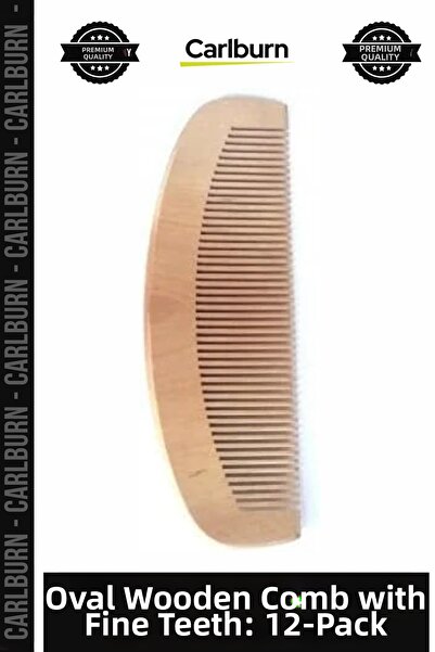 Carlburn # Pieptene din lemn Design din lemn natural de fag Set profesional d...