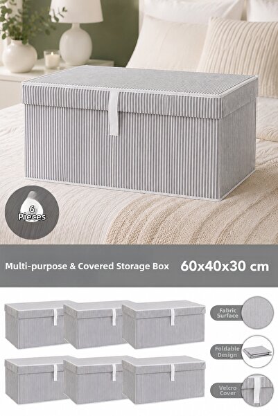 Meleni Home Cutie de depozitare multifuncțională cu 6 capac Organizator Mega ...