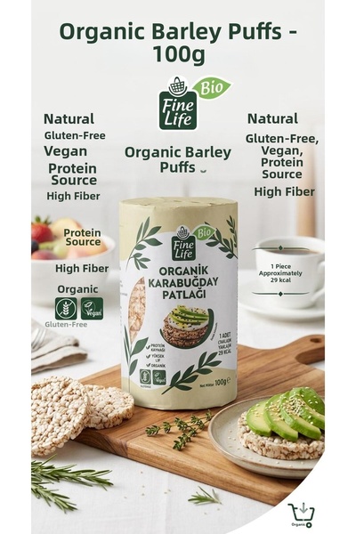 METRO Finelife organic buckwheat puff 100 g