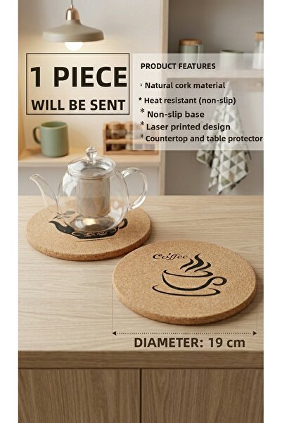 BRE HOME Suport pentru oală, imprimat cu laser, 20 cm - Suport pentru ceainic...