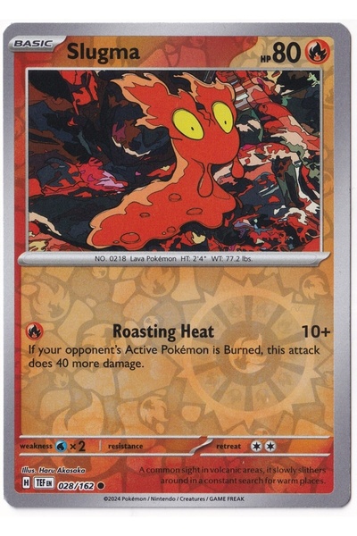Pokemon Slugma [Reverse Holo] 028/162 - Temporal Forces - Card (Mint)