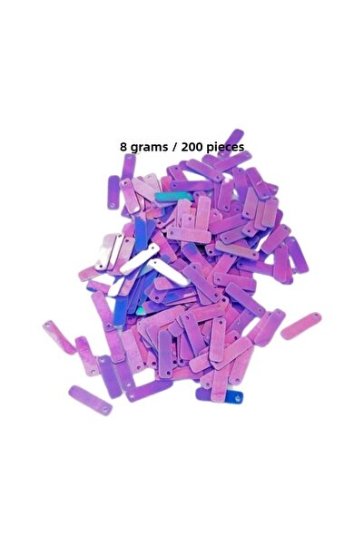 Generic Brand Purple 15 X 5 mm Lace Embroidery Writing Anklet Evening Dress L...