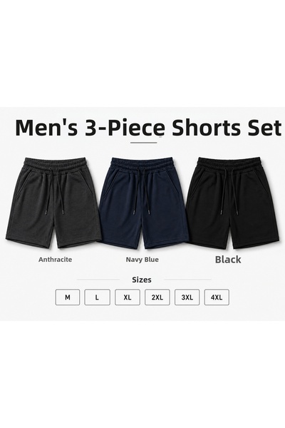 Isıl Termal |   Pantaloni scurți pentru bărbați din bumbac Super 3-Piece, ava...