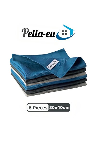 PELLA-EU قطعة قماش من الألياف الدقيقة للتنظيف العام للمطبخ والحمام 6 قطع بالل...