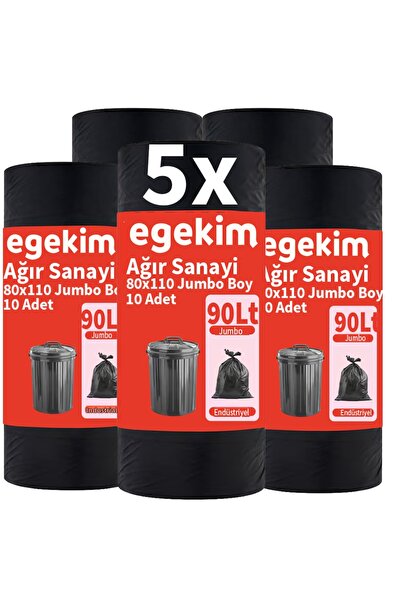 EGEKİM Heavy Industry Jumbo Garbage Bag Ultra Thick 50Li