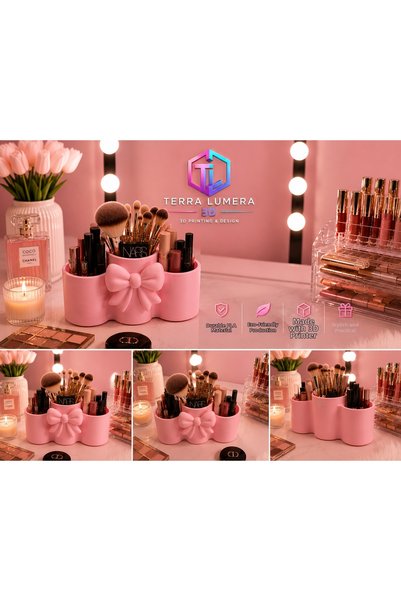 TERRA LUMERA 3D Bowknot Makeup Organizer
