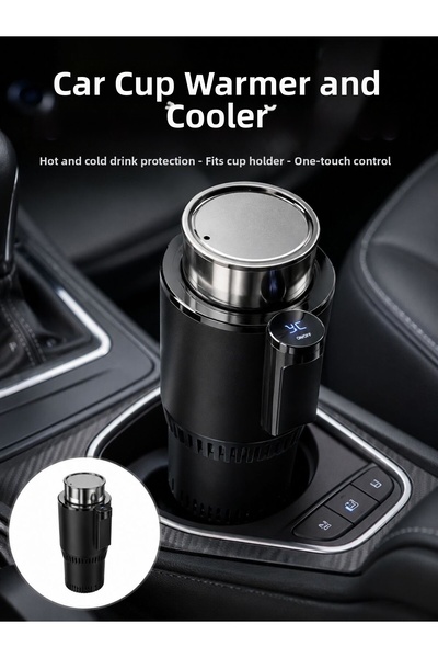 Lisinya Car Cup Holder with Heating and Cooling Features, Smart New Generatio...