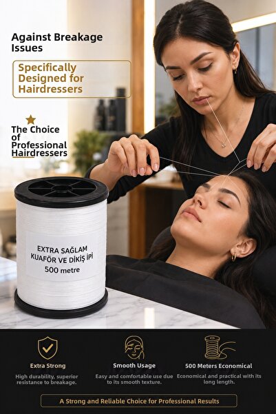 LİVA CRAFT Art & Craft Σετ 3 τεμαχίων 500μτ Νήματα Κομμωτηρίου, Μεγάλου Μεγέθ...