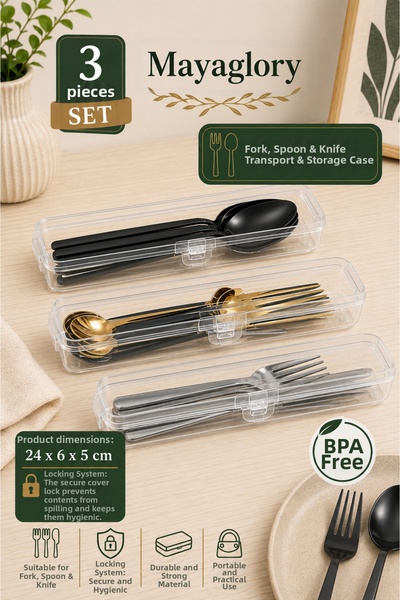 Mayaglory 3Pcs Cutlery Storage Box Set Kitchen Organizer Dowry Organizer Orga...