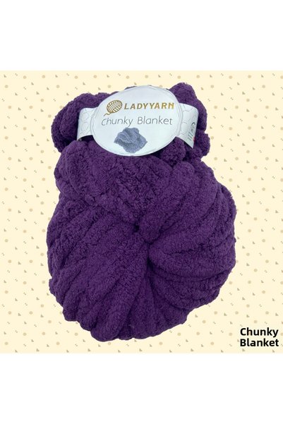 Lady Yarn Chunky Blanket 156 Plum