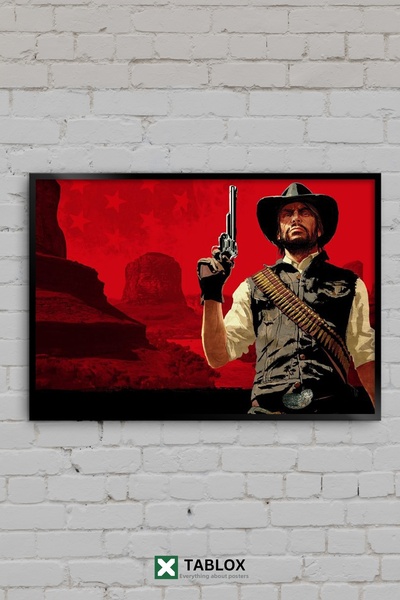 TABLOX Red Dead Redemption Τζον Μάρστον Καουμπόι Άγρια Δύση Ευρώπης Διακοσμητ...