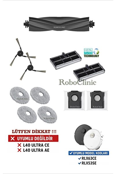 Roboclinic Σακούλα σκόνης, βούρτσα, φίλτρο Hepa, σετ σφουγγαρίστρας-11 τεμάχι...