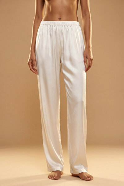 Atelier Tuberose Γυναικεία παντελόνια πιτζάμας, γυαλιστερά σατέν, υψηλής ποιό...