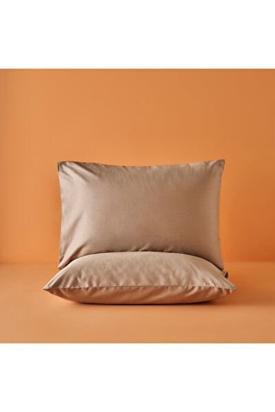 Bella Maison 100% βαμβακερό σατέν Supreme 2 τεμαχίων μαξιλαροθήκη βιζόν (50x7...