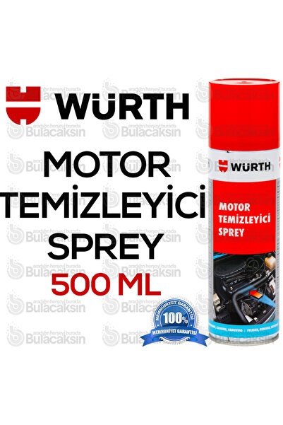 Würth Motor Temizleyici Sprey 500 ml (Su Gerekmez)