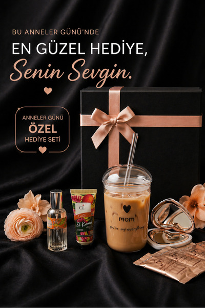Caga Home CAGA Pinterest Anneler Günü Premium Şık Hediye Kutusu Cam Soğuk Kah...