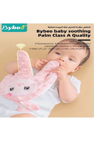 BYBEO قفاز يدوي مهدئ للأطفال، جهاز تهدئة تلقائي لحديثي الولادة، قفاز يدوي لمنع ارتعاش الطفل، وسادة نوم للأطفال، أداة تهدئة للرضع مع دمية كرتونية للتدليك والتهدئة