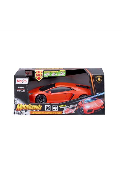 Maisto MASINUTA CU SUNETE SI LUMINI LAMBORGHINI AVENTADOR COUPE SCARA 1 LA 24