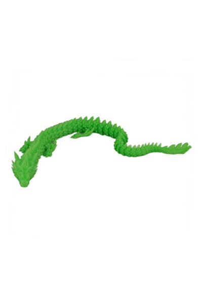 Sani figurină, Dragon, 30 cm, imprimare 3D, verde deschis