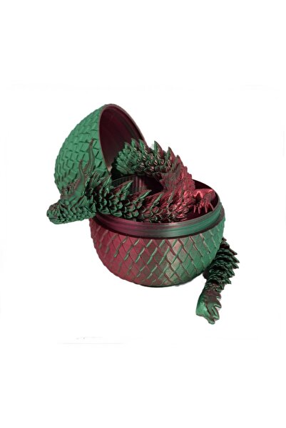 Sani Figurină Sani, Dragon în Ou 90 x 115 mm, Verde, Roșu, Verde