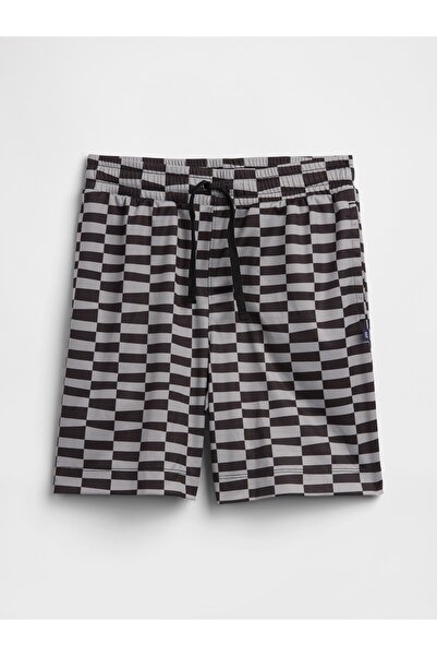 GAP Erkek Çocuk Gri %100 Recycled Pull-On Mesh Şort