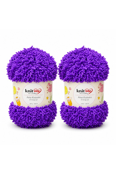 knitme خروف الأم 100 جرام 2 عبوة من خيوط الحياكة اليدوية 721