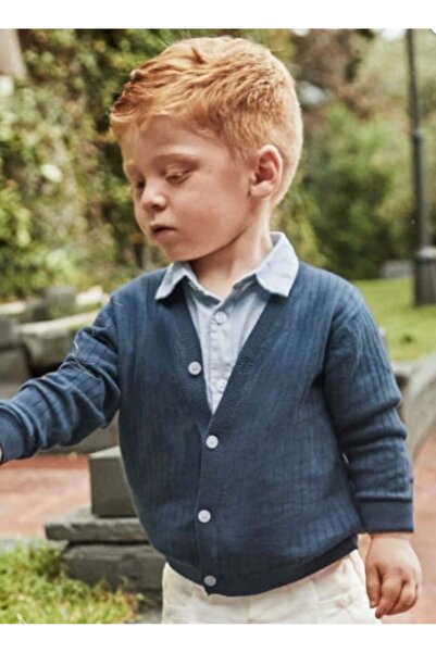 MAYORAL Boy baby 1305 jacquard knitted cardigan gkm0407