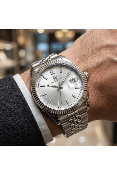 Bigotti Quotidiano Silver Stainless Steel Watch for Men BG.1.10676-1