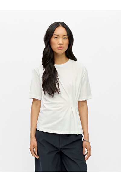 Object T-Shirt Seitlich gerafftes