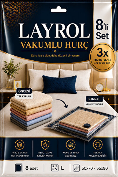 Vacuum Bag Set of 8 ( Vacuum Pulp)