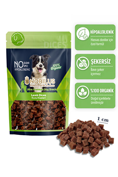 NOBİLUS Kuzu Etli Küp Köpek Ödül Maması 80gr