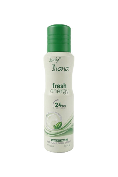 Lady Diana عطر فريش إنيرجي بدون كحول، بخاخ للجسم 150 مل |   عطر منعش طويل الأ...