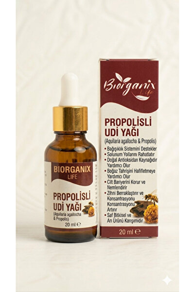 BİORGANİX Life Propolisli Udi Yağı 20 ML – Doğal Bitkisel Bakım Yağı %100 Saf...