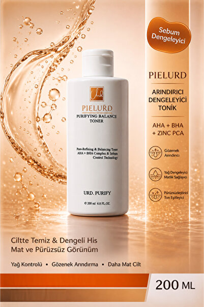Pielurd Arındırıcı Dengeleyici Tonik 200 ml - AHA BHA ve Zinc PCA Gözenek Sık...